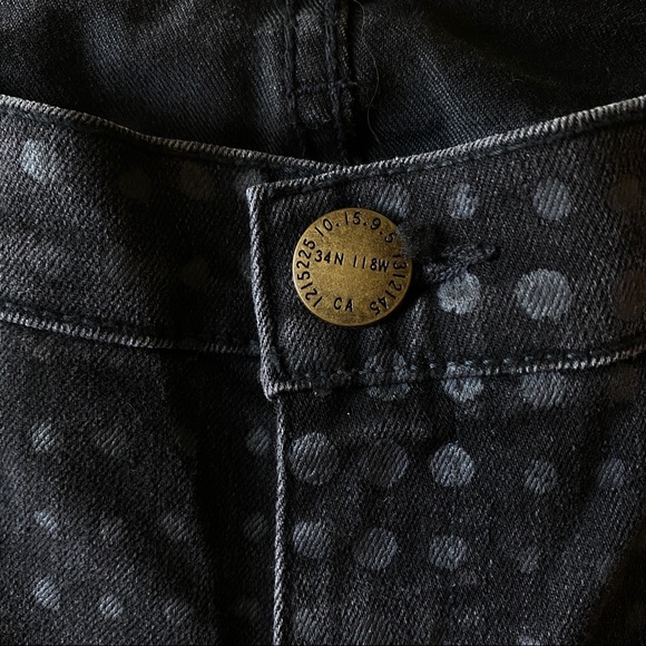 Current/Elliott Polka Dot Stiletto Jeans Sz 31 - Picture 9 of 10